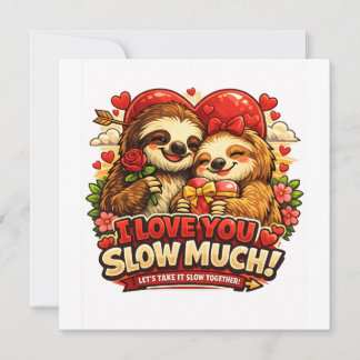 Invitation Mignon design d'amour de la Saint-Valentin pour pa