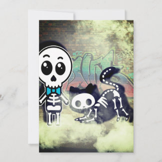 Invitation Mignon mais avec une touche de macabre
