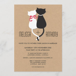 Invitation mignon moderne de mariage de monogramme