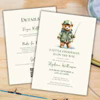 Mignon Ours Pêcheur est en route Baby Shower