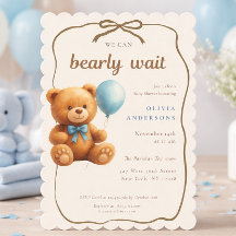 Mignon Ourson Nous Pouvons à Peine Attendre Bébé B