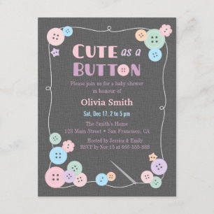 Invitation Mignon simple en tant qu'invitations d'un baby