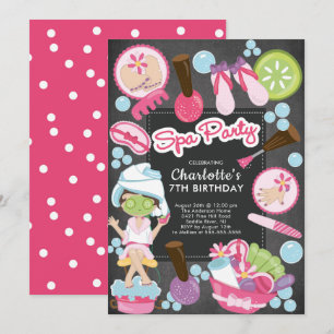 Invitation mignonne d'anniversaire de partie de