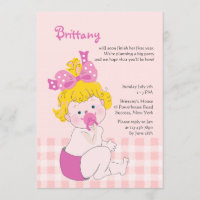 Invitation mignonne de bébé