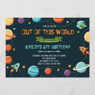 Invitation mignonne de fête d'anniversaire