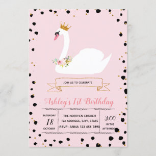 Invitation mignonne de fête d'anniversaire de