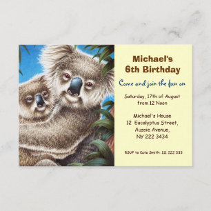 Invitation mignonne de fête d'anniversaire de