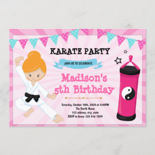Invitation mignonne de fête d'anniversaire de