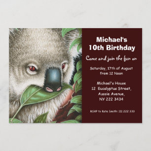 Invitation mignonne de fête d'anniversaire de