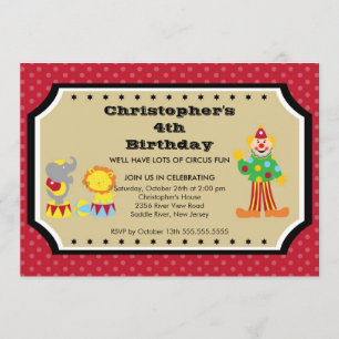 Invitation MIGNONNE de partie d'anniversaire de
