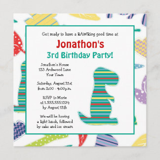 Invitation mignonne de partie d'anniversaire de
