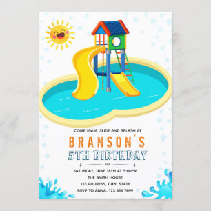 Invitation mignonne de thème d'anniversaire de