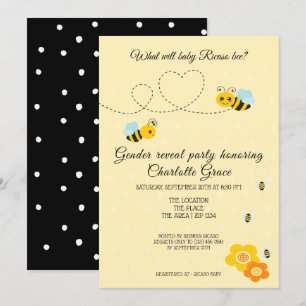 Invitation Mignonne Genre Révèle Ce Qui Va Bébé Baby shower A
