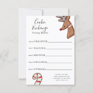 Invitation Mignonne Holiday Cookie Exchange Vote Vote