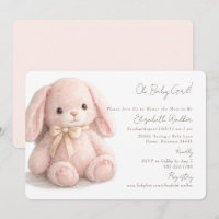 Mignonne Oh Bébé Fille Lapin Rose Baby Shower II