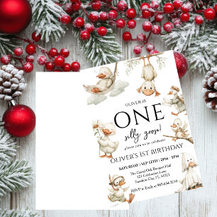 Invitation mignonne oie sotte, une oie sotte 1ère partie