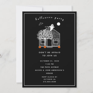 Invitation mignonne pour une fête d'Halloween