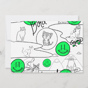 Invitation Mikitiez meow été fêter plage