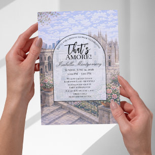 Invitation Milan Mariage Italien Thématique