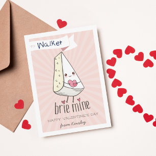Invitation Mine de Brie Mignonne Valentines de classe
