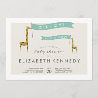 Invitation Mini Giraffes