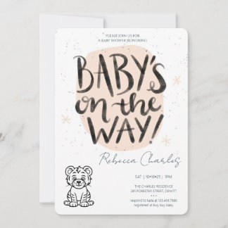 Invitation Minimal Baby Shower 