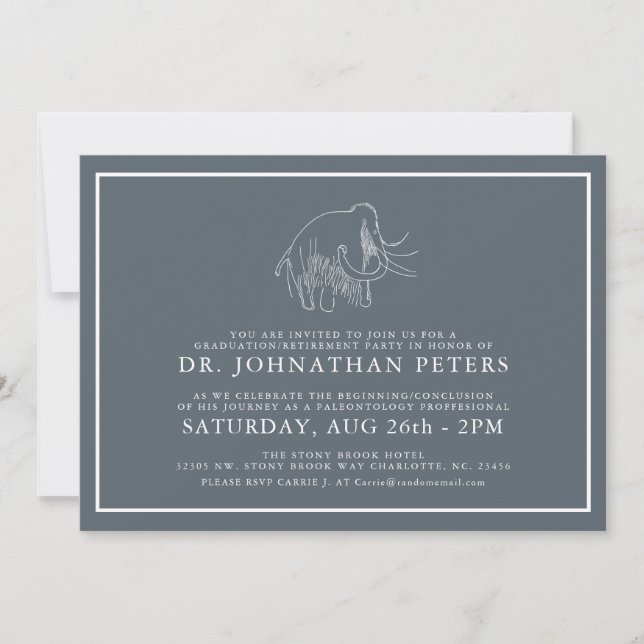 Invitation minimal de l'archéologie (Devant)