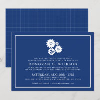 Invitation minimal de marine de l'ingénieur