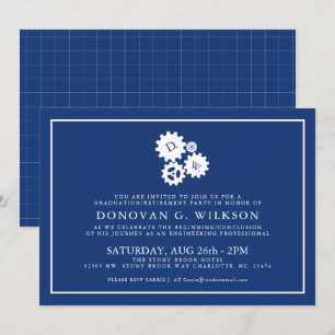 Invitation minimal de marine de l'ingénieur