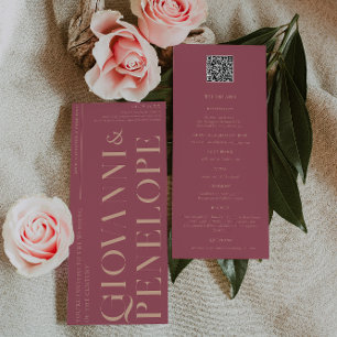 Invitation Minimal moderne   Mulberry Mariage Détails &