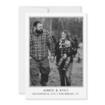 Invitation minimale élégante de sauvegarde de la d