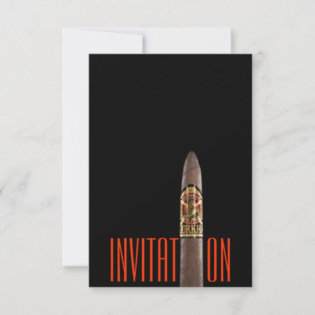 Invitation Minimalisme Vip de cigares cubains (Devant)