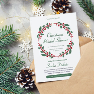 Invitation minimaliste à la douche nuptiale de Noë