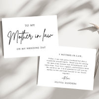 Minimaliste à ma belle-mère le jour de mon mariage
