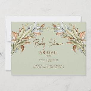 Invitation minimaliste au Baby shower de mesure