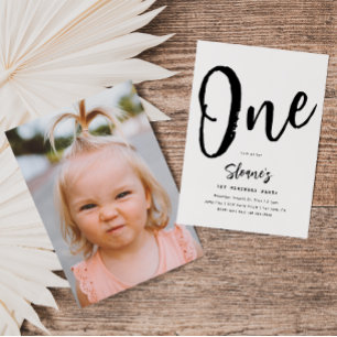 Invitation minimaliste d'anniversaire Anniversai