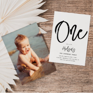 Invitation minimaliste d'anniversaire   Anniversai