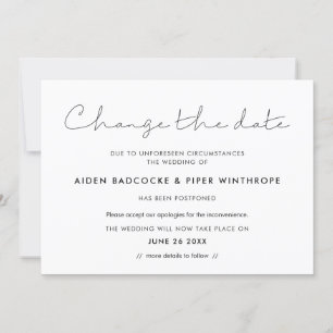 Invitation Minimaliste manuscrit Modifier la mise à jour de l