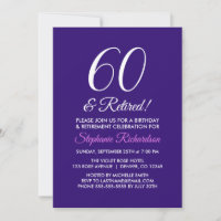 Minimaliste Moderne 60 et Retraite Violette Retrai