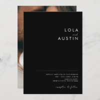 Minimaliste moderne | Black Décontracté Photo Mari