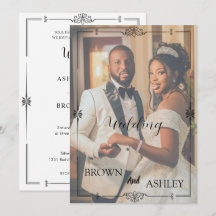 Minimaliste Moderne Photo Mariage | Élégant Modifi