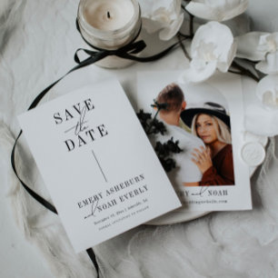 Invitation Minimaliste Moderne Sauvegarder La Date