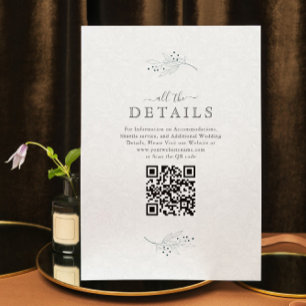 Invitation Minimaliste Noir Sur Paisley Blanc Douillet RSVP 