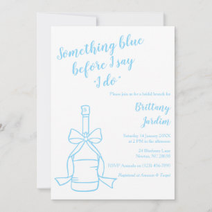 Invitation minimaliste pour un brunch nuptial avec