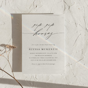 Invitation minimaliste pour une fête de mariage av