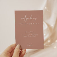 Minimaliste Rose Vierge Serez-Vous Ma Femme D'Accu