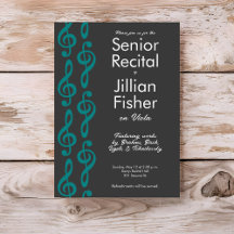 Minimaliste Treble Clef musique senior Considérant