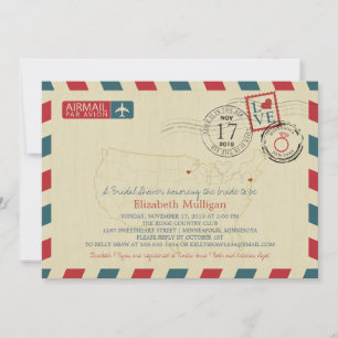 Invitation Minnesota et New York   Fête des mariées