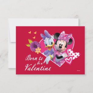 Invitation Minnie et Daisy Valentine