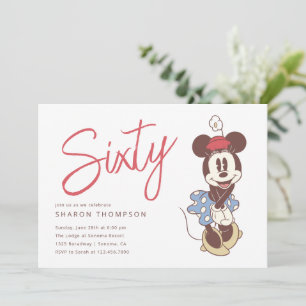 Invitation Minnie Mouse 60e anniversaire